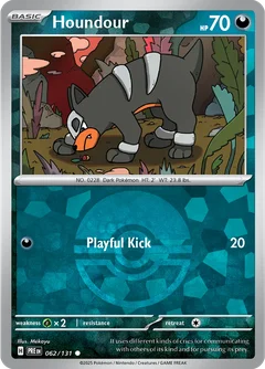 Houndour Poke ball Holo 62